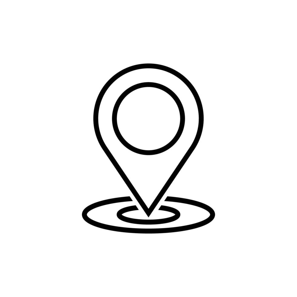 plantilla de diseño de icono de pin de ubicación vector