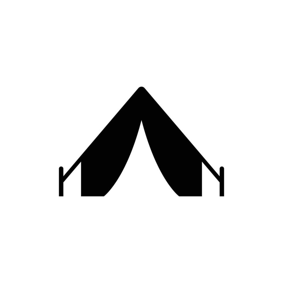 camping tent icon design template vector