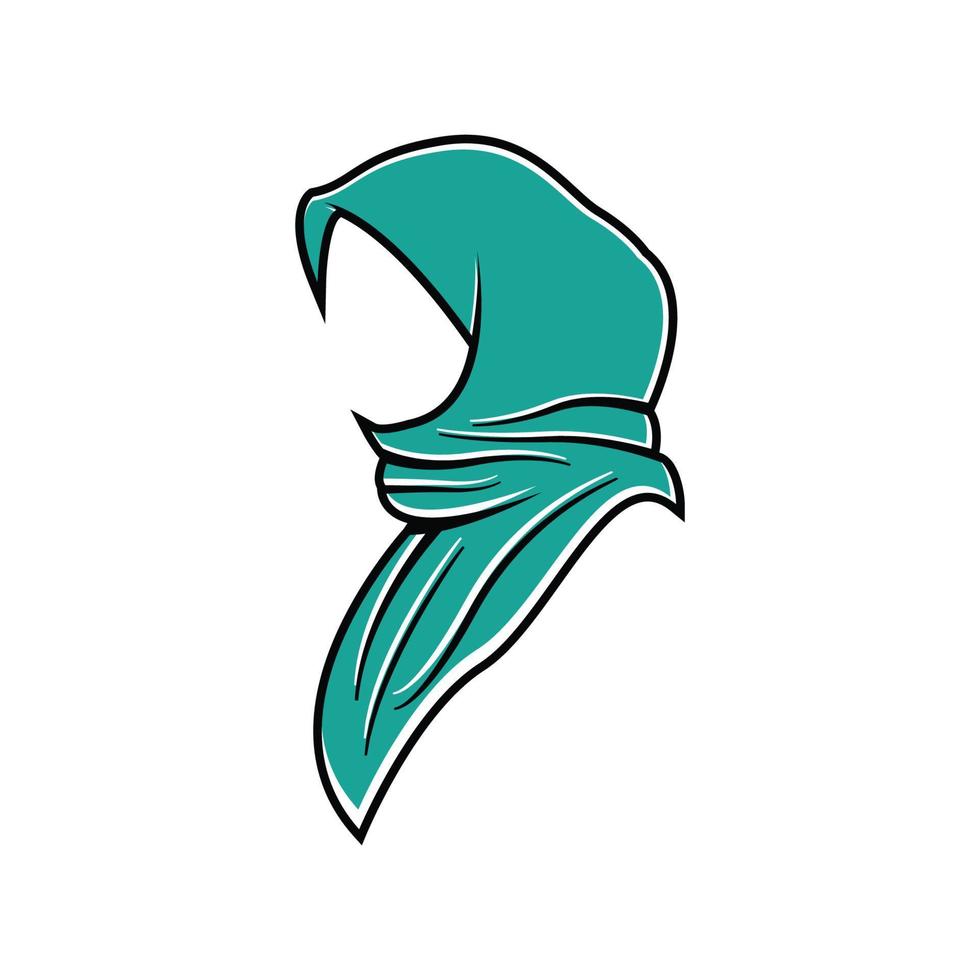 vector de plantilla de diseño de icono de logotipo hijab