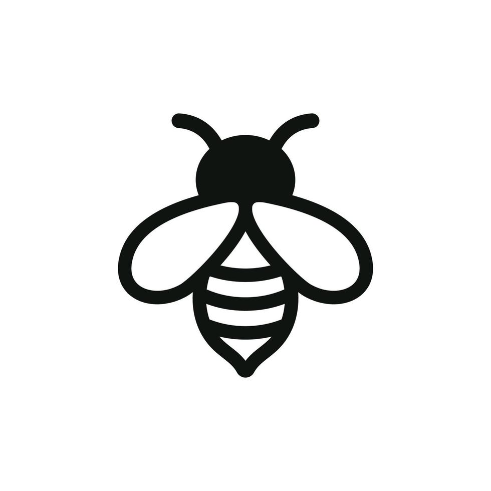 bee logo icon design template vector