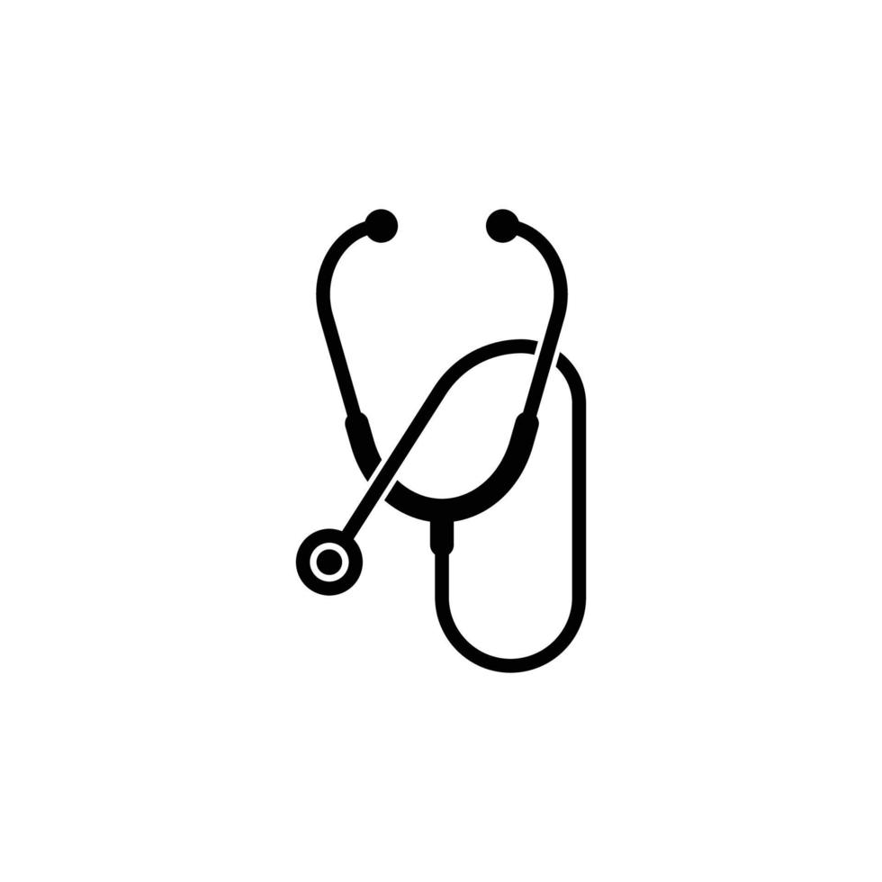 stethoscope icon design template vector