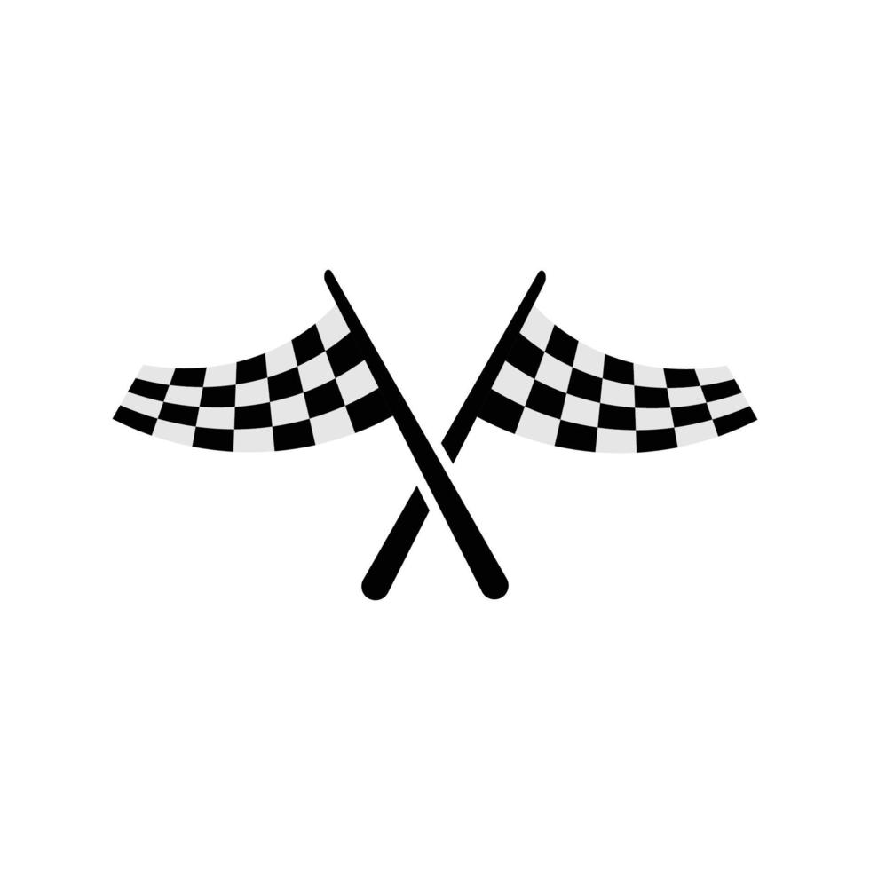racing flags icon design template vector