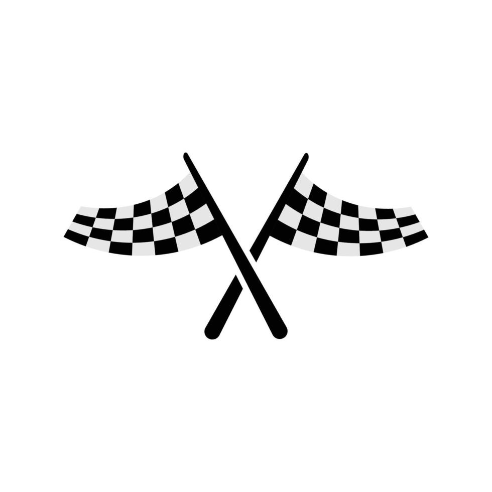 racing flags icon design template vector