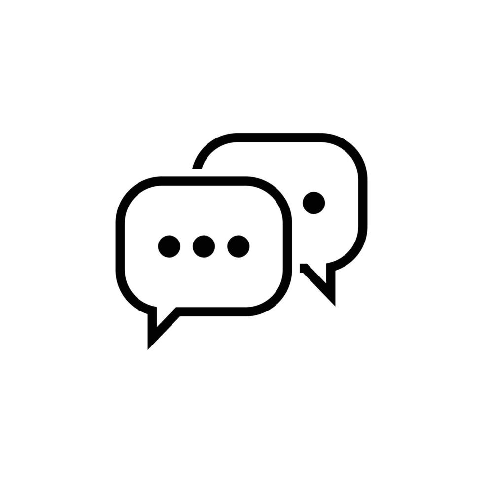 chat icon design template vector