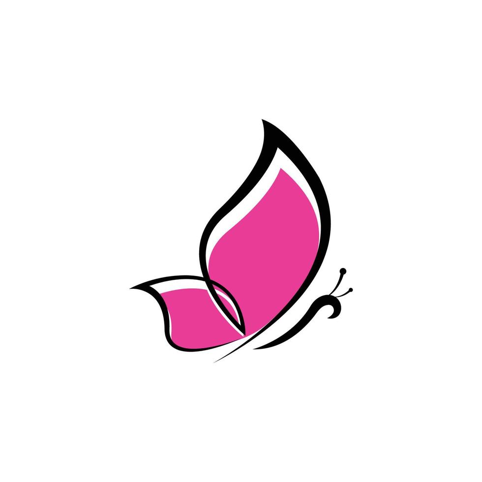butterfly logo icon design template vector