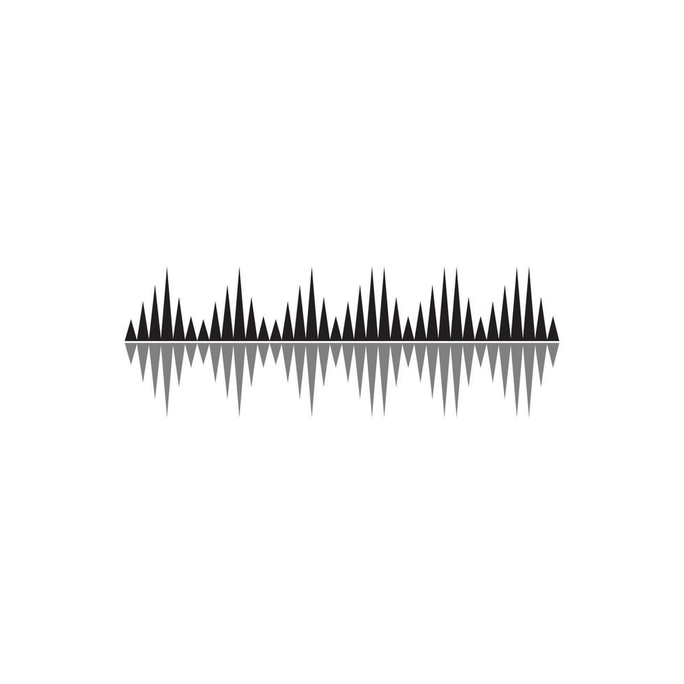 sound wave logo icon design template vector