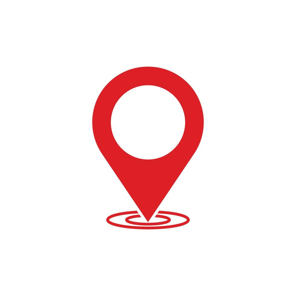 location pin icon design template vector