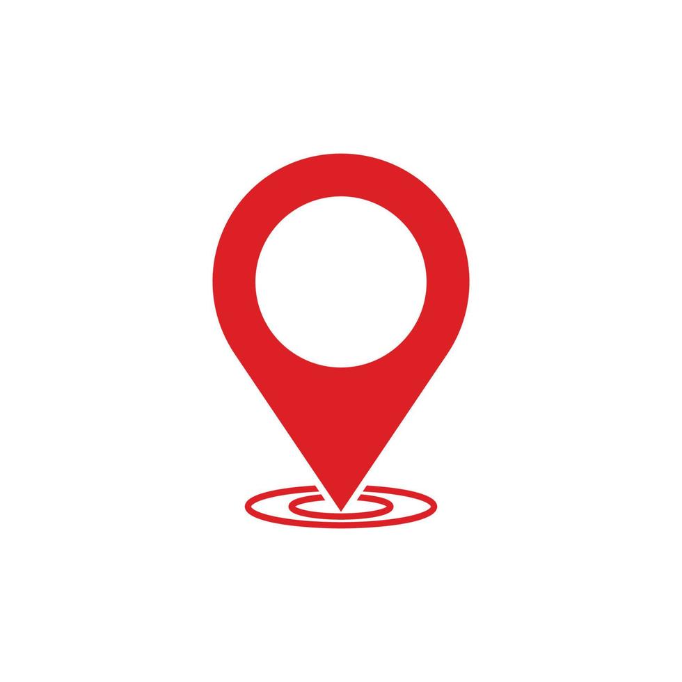 location pin icon design template vector