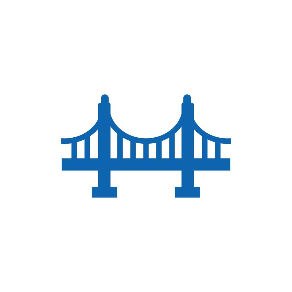 vector de plantilla de diseño de icono de logotipo de puente