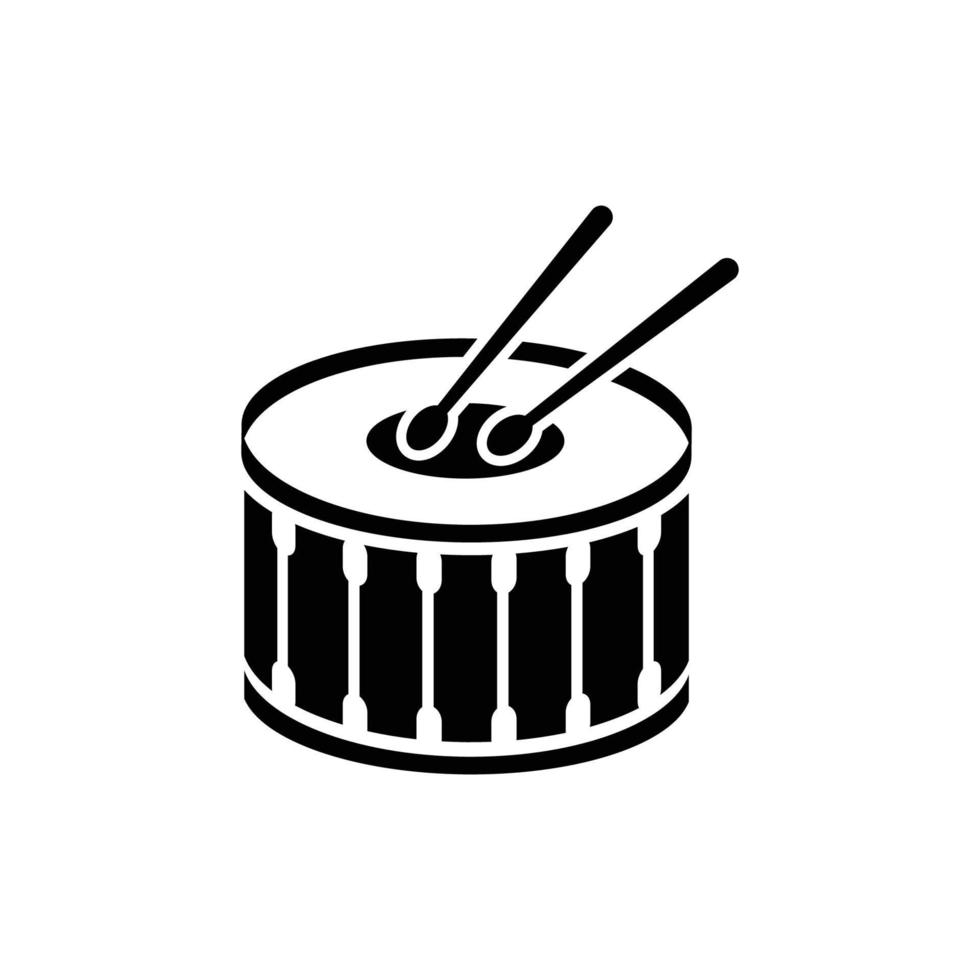 drum logo icon design template vector