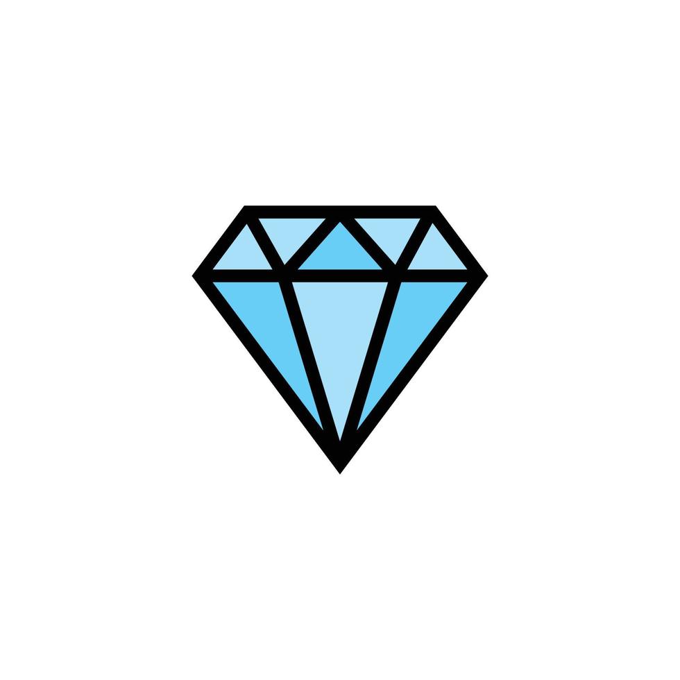 plantilla de diseño de icono de diamante vector