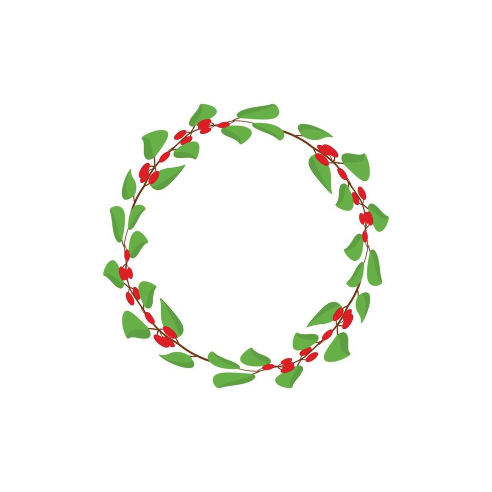 leaf border design template vector