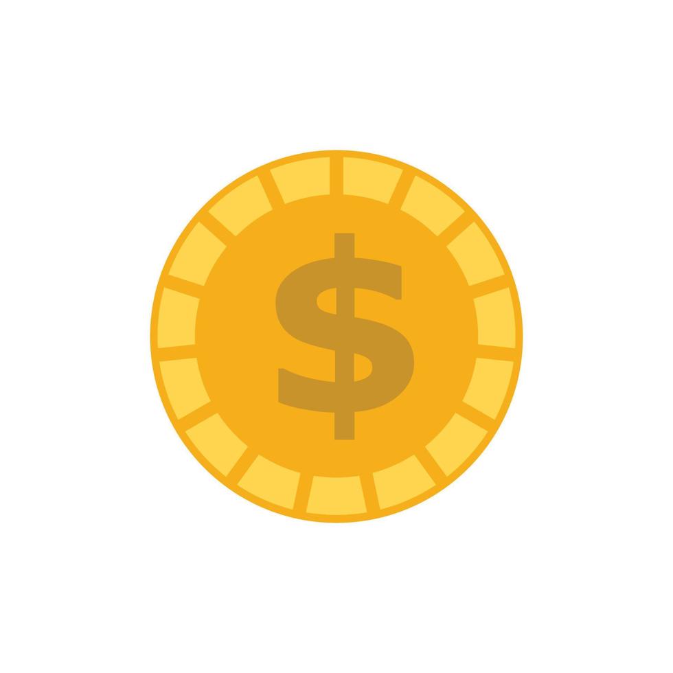 moneda dinero logo icono diseño plantilla vector