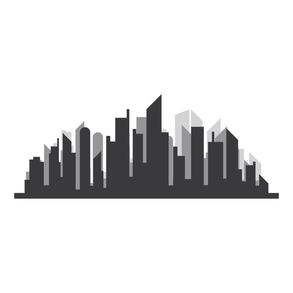 city skyline silhouette design vector