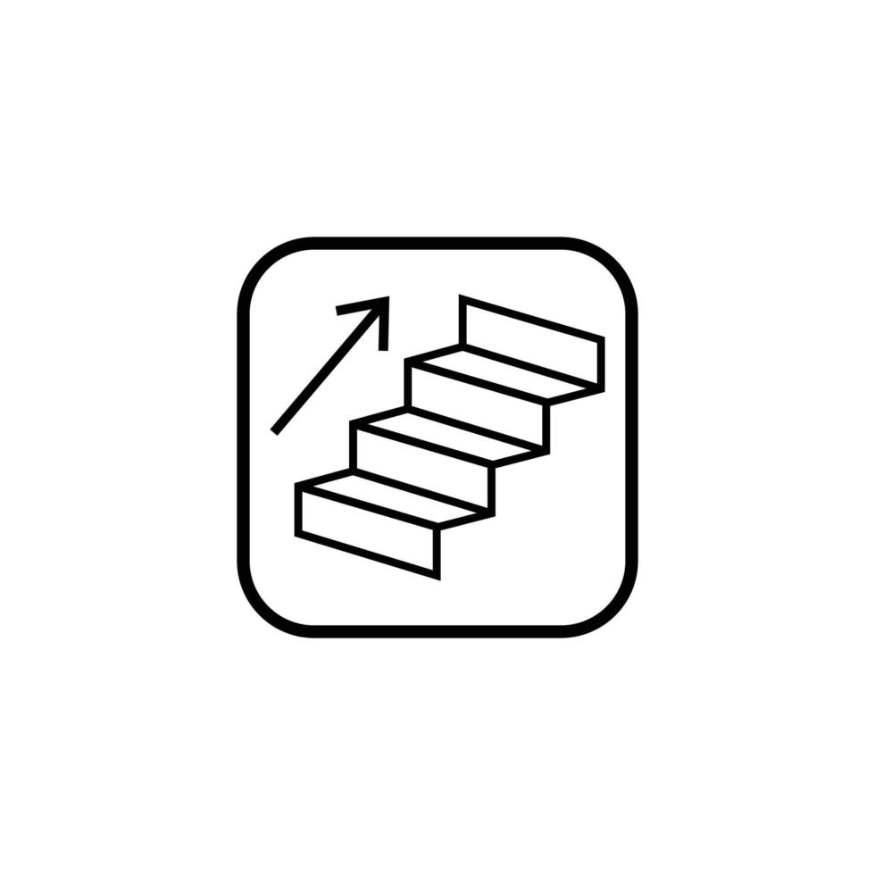 Staircase Filled Icon Design Template vector