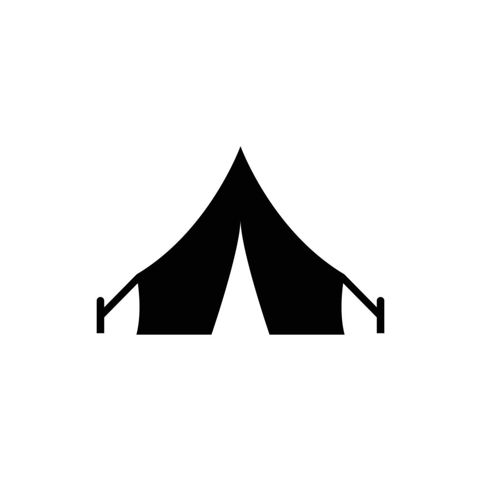 camping tent icon design template vector