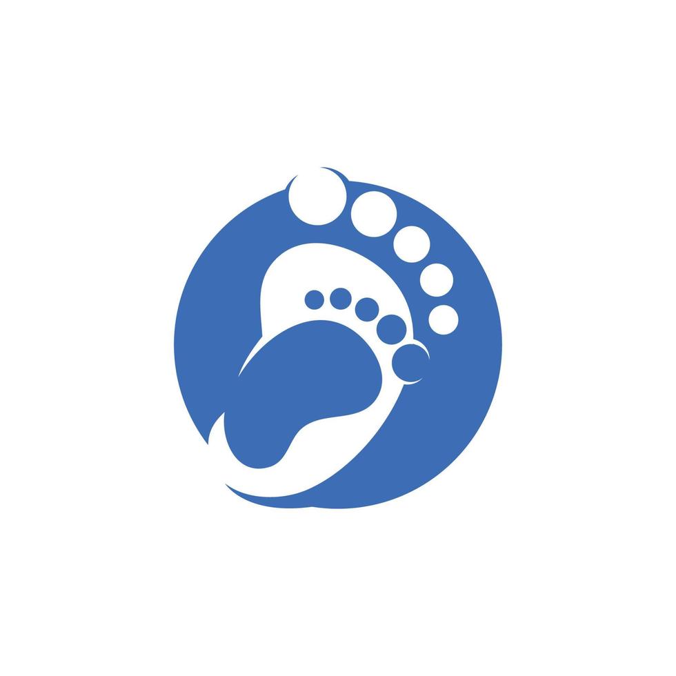 vector de plantilla de diseño de logotipo de icono de cuidado de pies