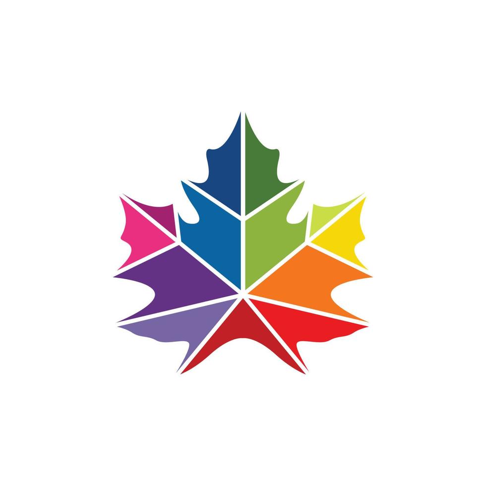 maple leaf logo icon desig template vector