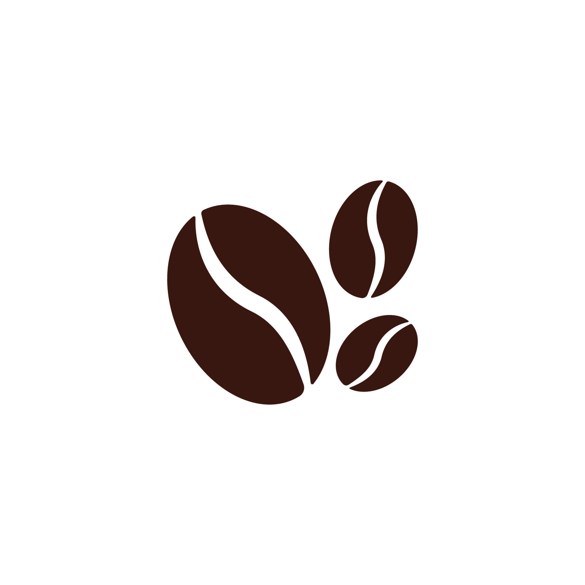 coffee beans icon design template 7634703 Vector Art at Vecteezy