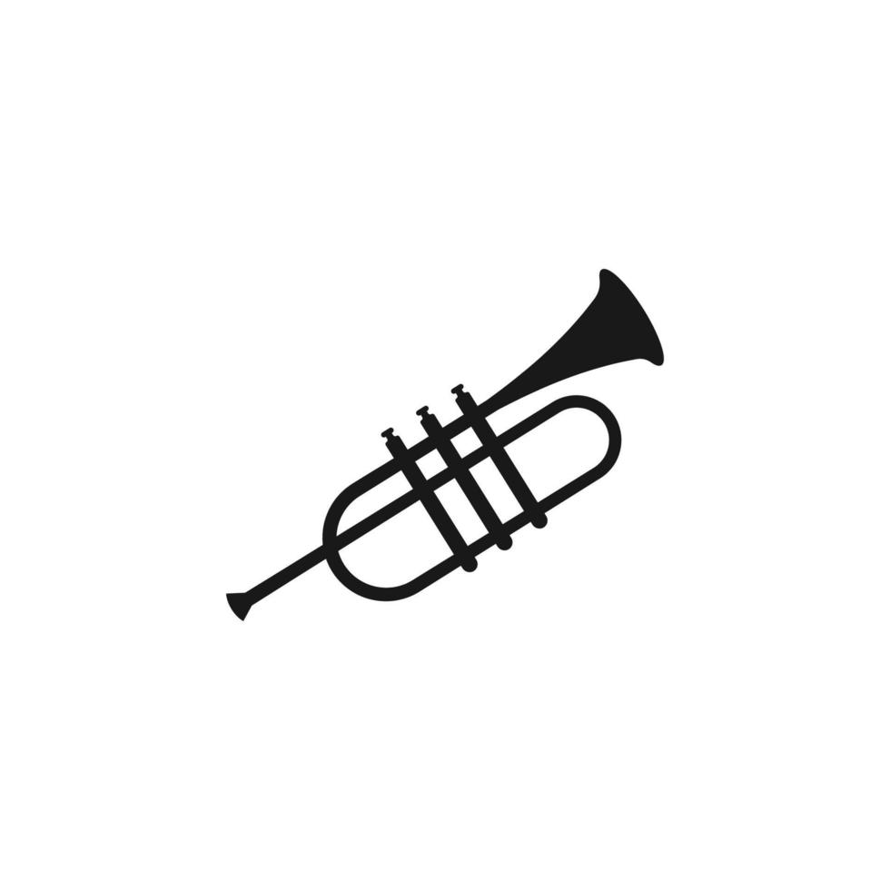 vector de plantilla de diseño de icono de trompeta