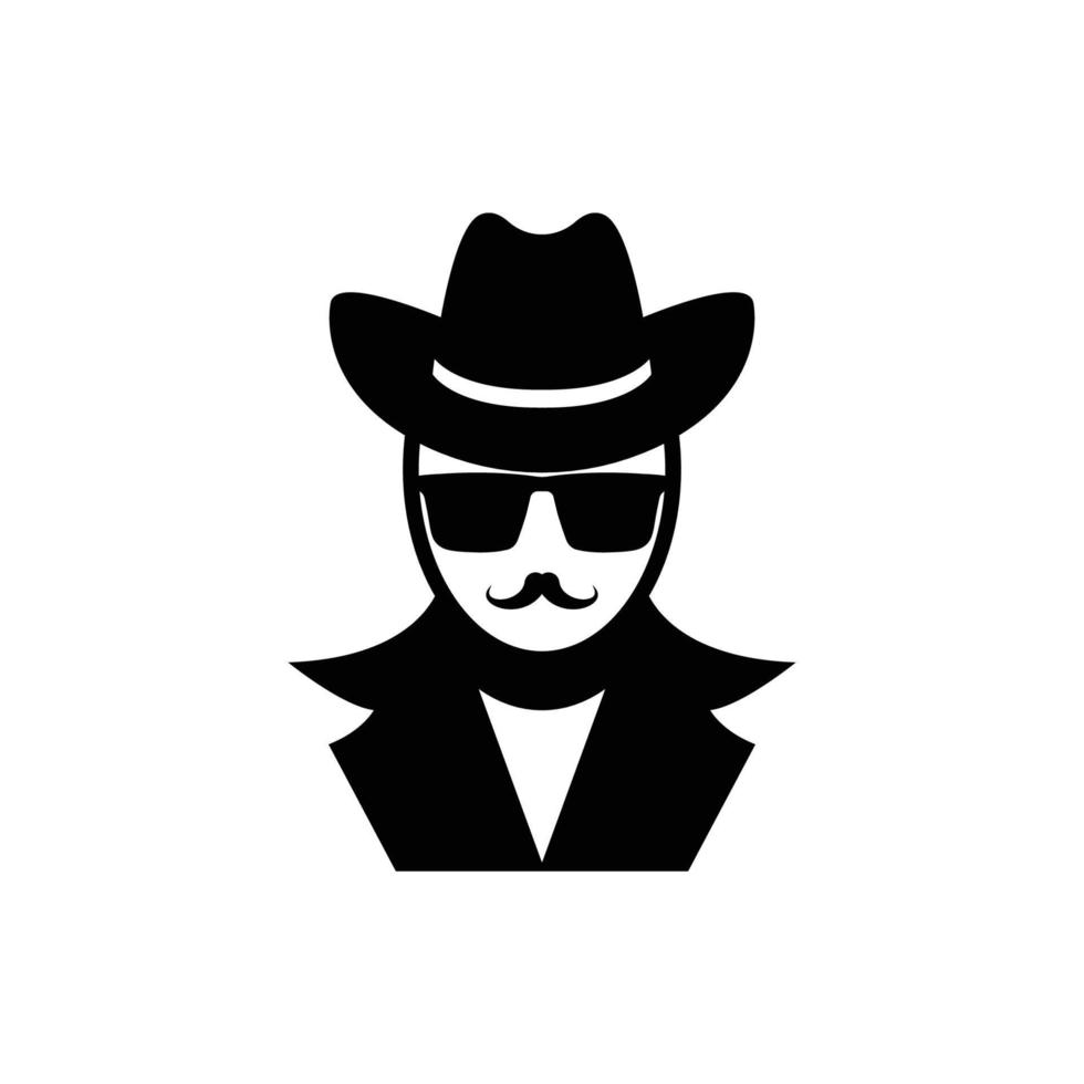 spy logo icon design vector