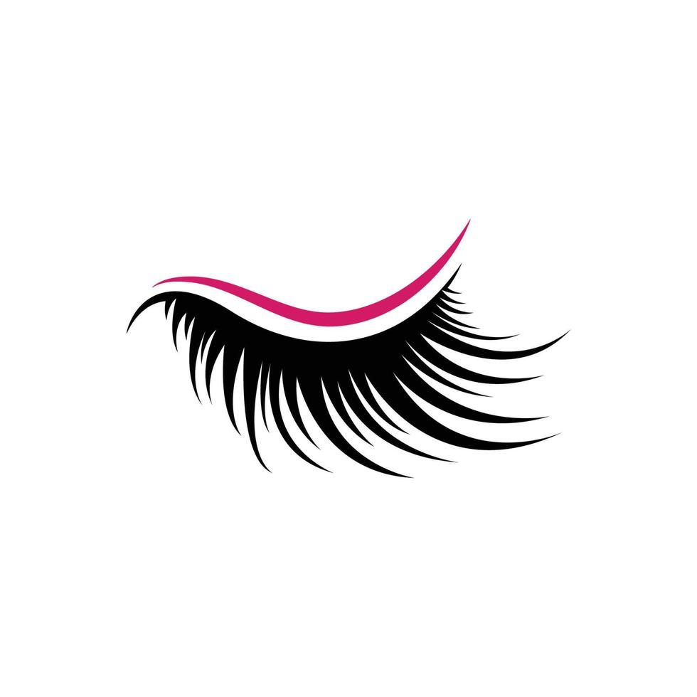 eyelashes clipart design template vector