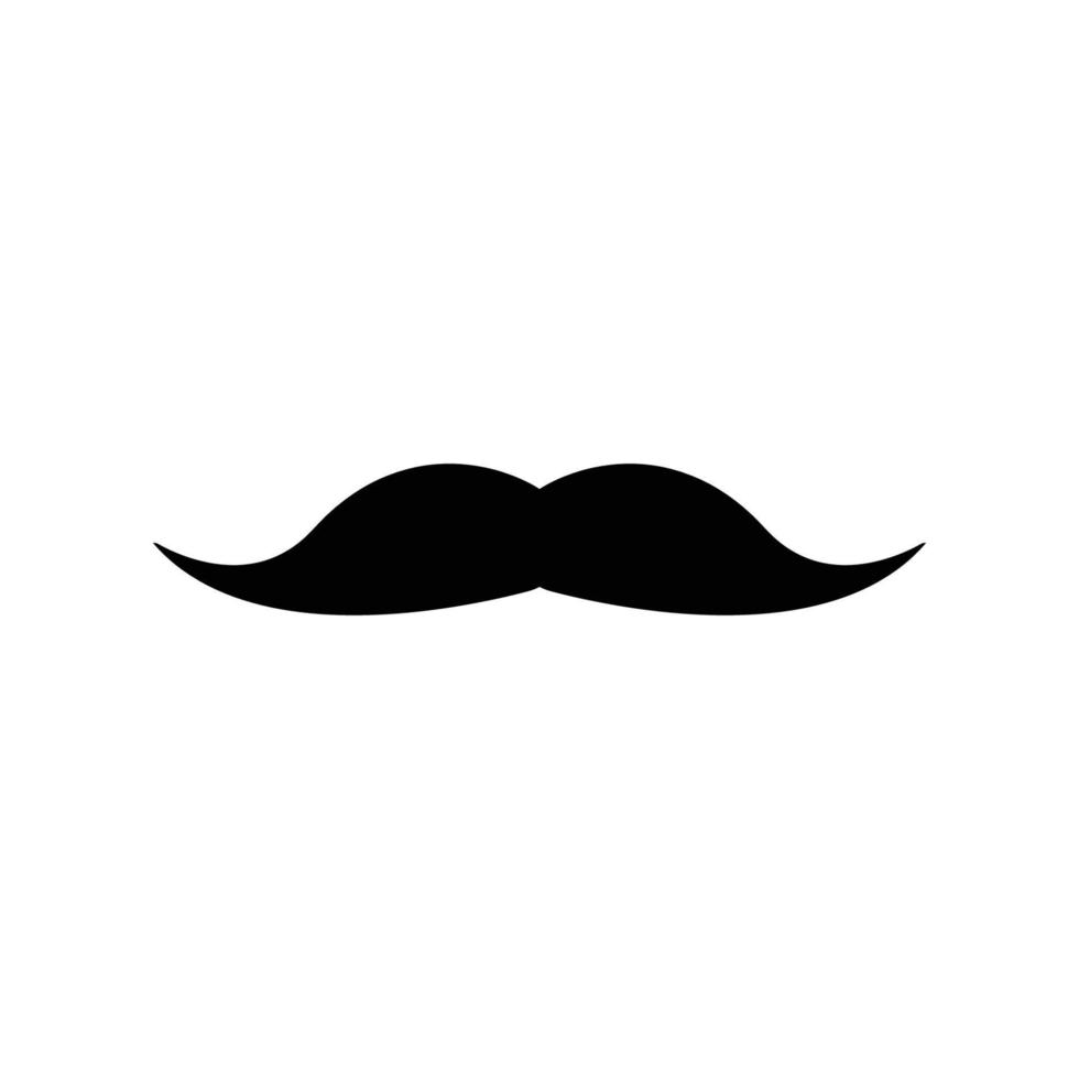 plantilla de diseño de icono de bigote vector