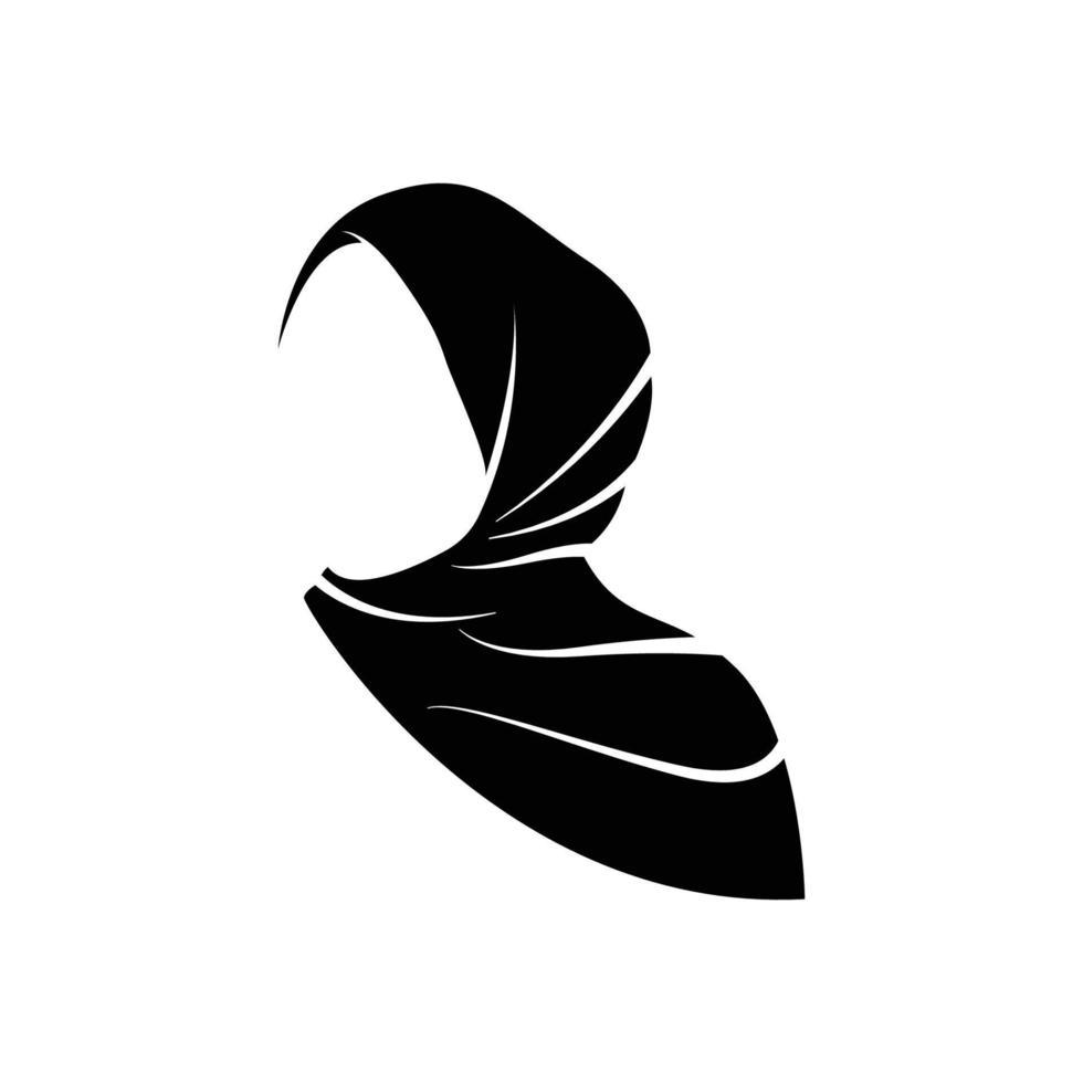 vector de plantilla de diseño de icono de logotipo hijab