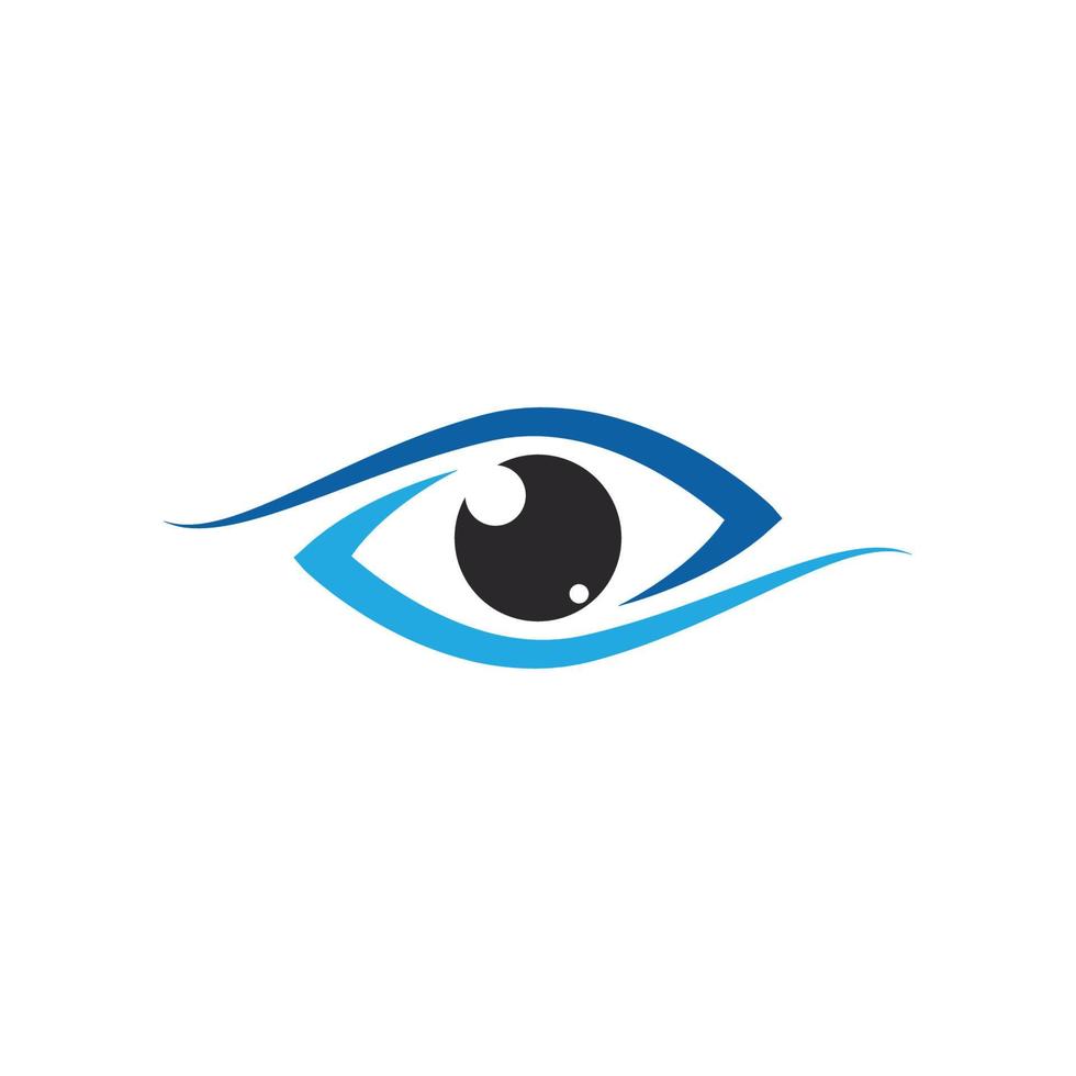 vector de diseño de icono de logotipo de ojo