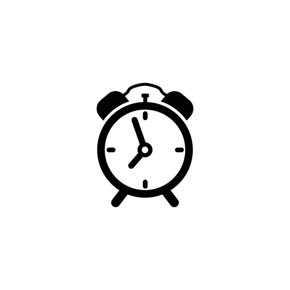 plantilla de diseño de icono de reloj de alarma vector