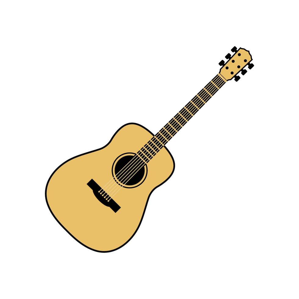 guitar graphic design template vector