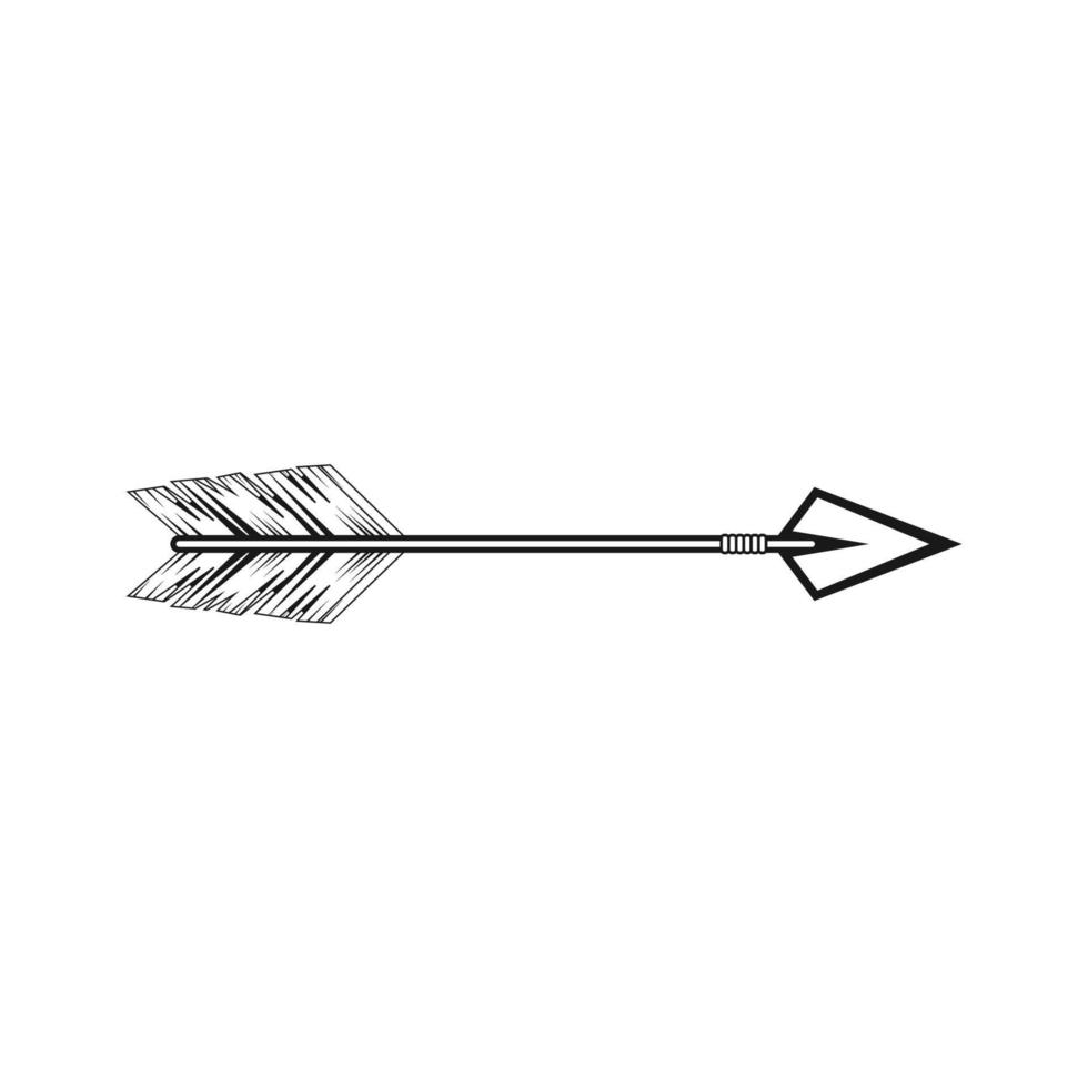 tribal arrow graphic design vector