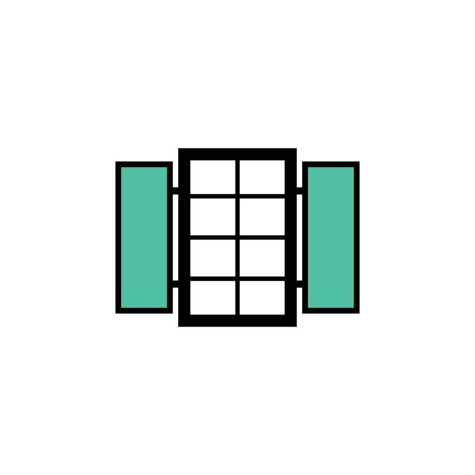 Window Icon Design Template vector