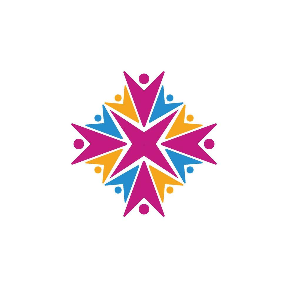 community logo icon design template vector