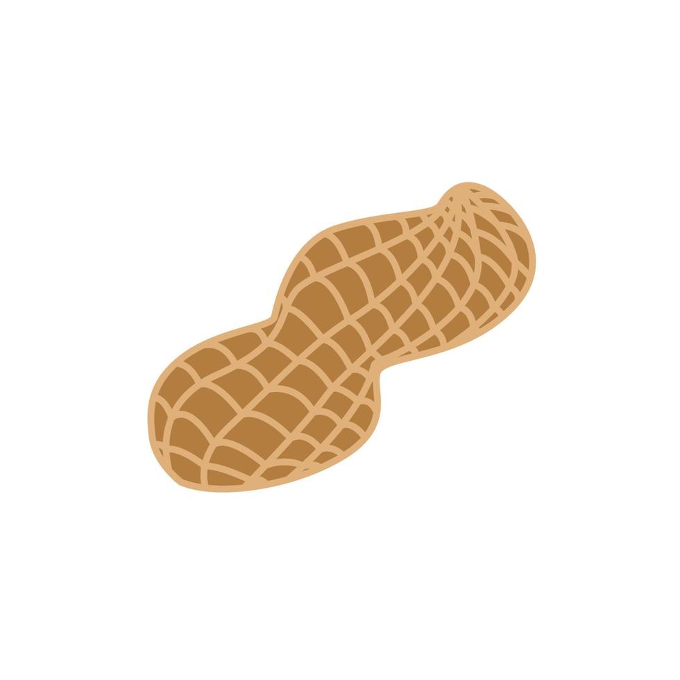 vector de plantilla de diseño de icono de logotipo de cacahuetes