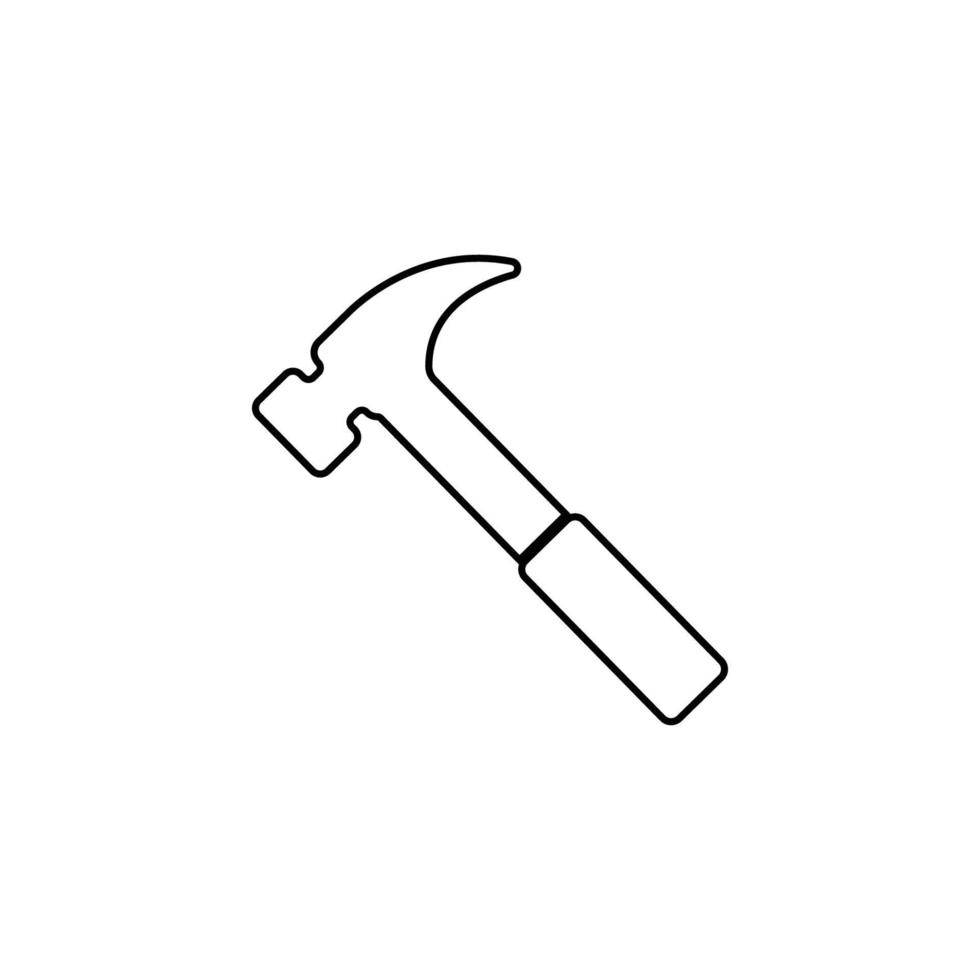 hammer icon design template vector