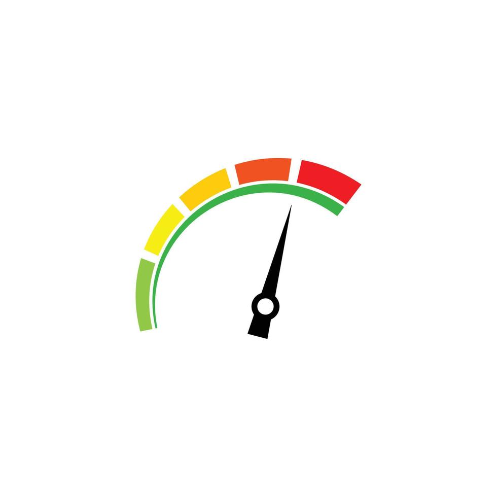 speedometer icon design template vector
