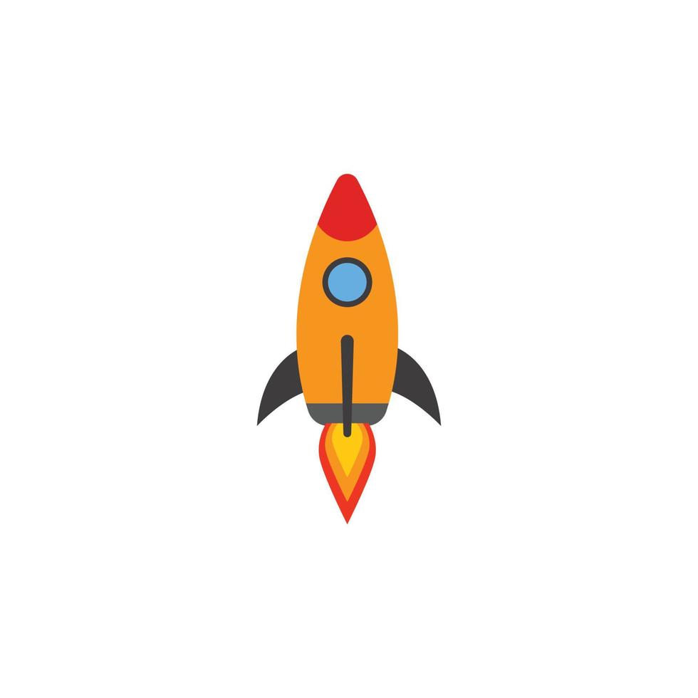 rocket icon design template vector