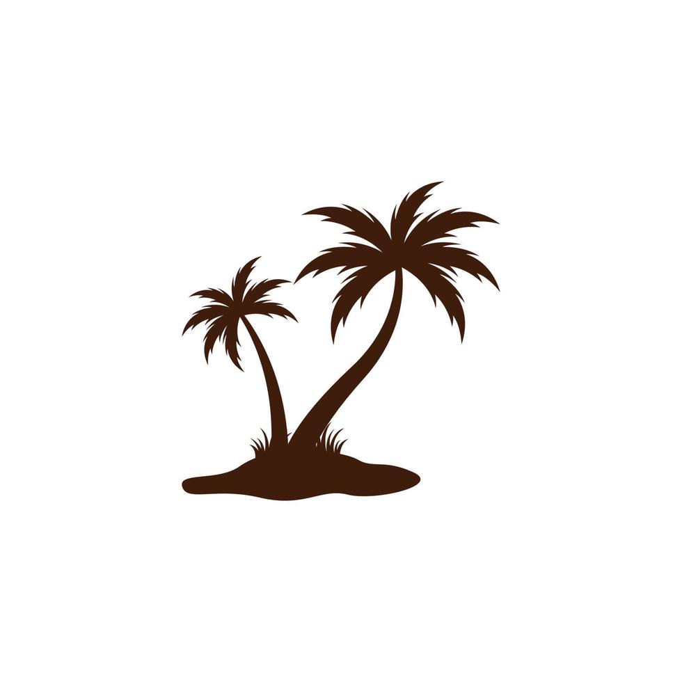 vector de plantilla de diseño de icono de logotipo de palmera