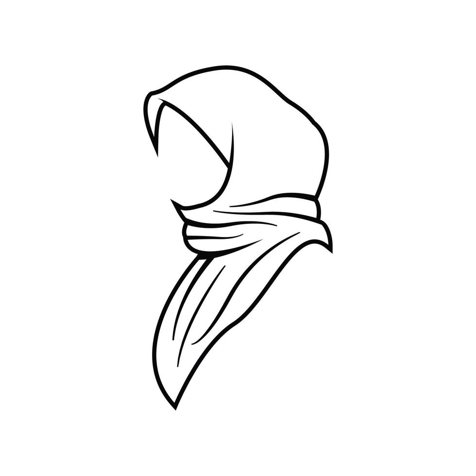 hijab logo icon design template vector