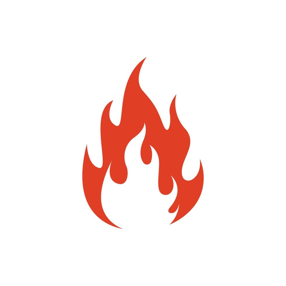 fire logo icon design template vector