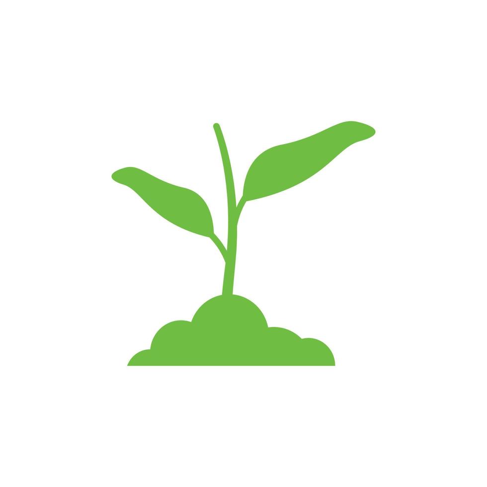 vector de diseño de icono de logotipo de planta