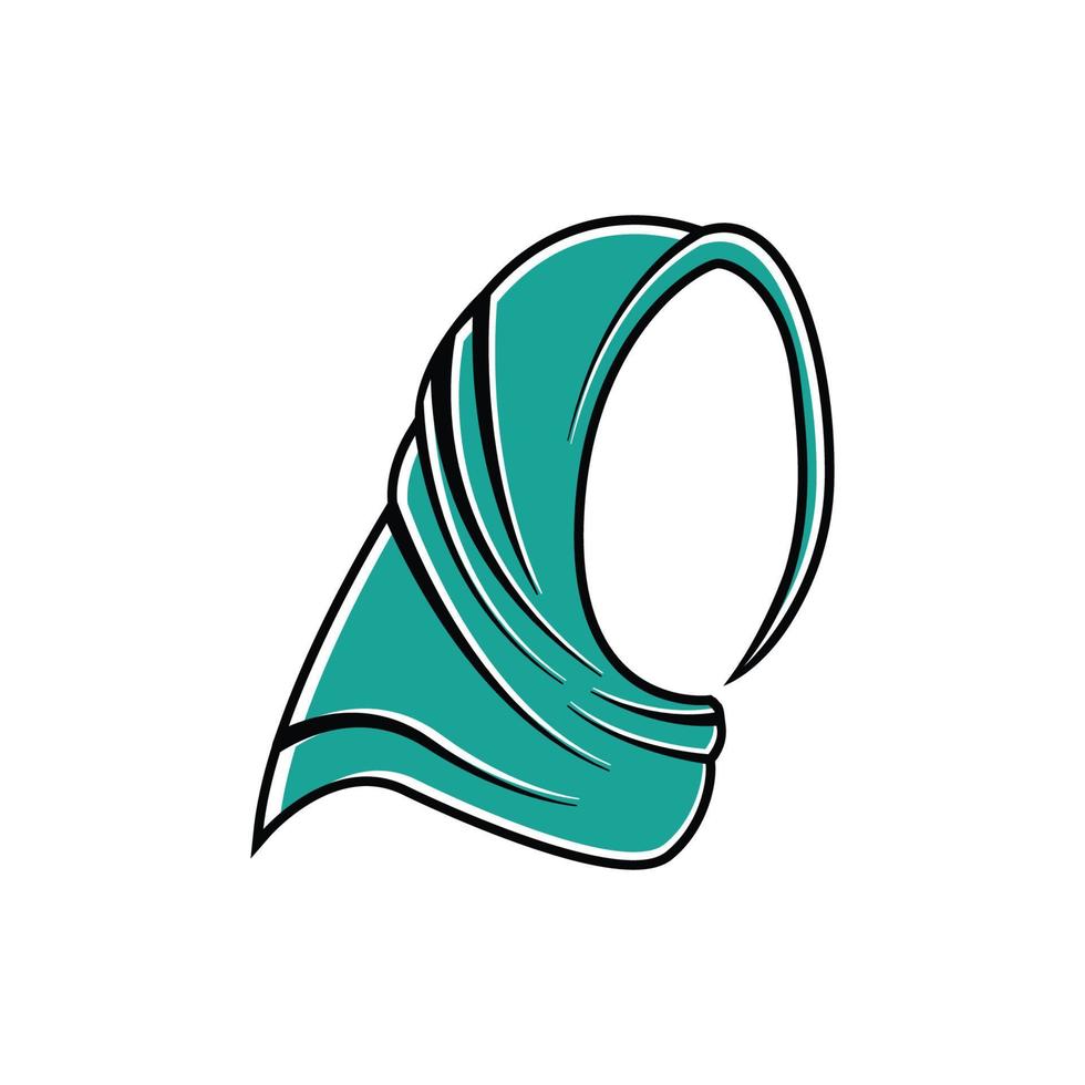 vector de plantilla de diseño de icono de logotipo hijab