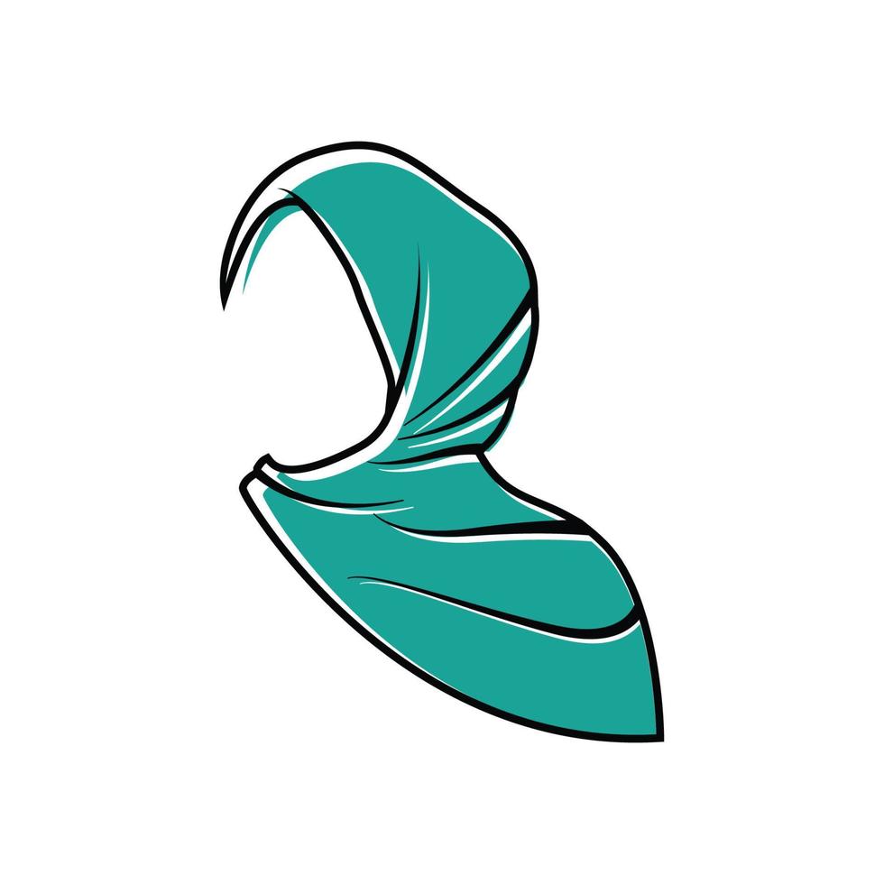 hijab logo icon design template vector