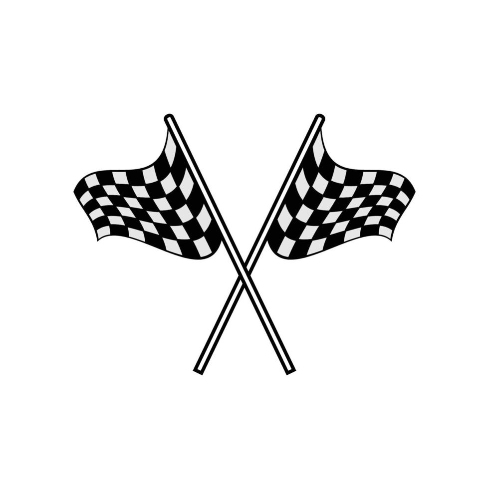 racing flags icon design template vector