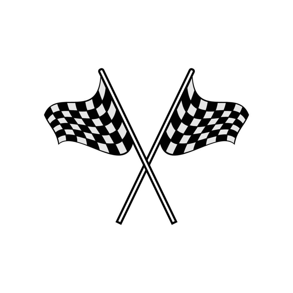 racing flags icon design template vector