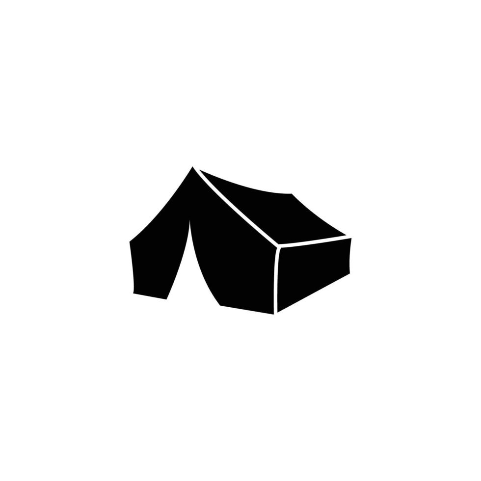 camping tent icon design template vector