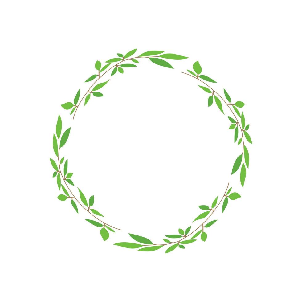 leaf border graphic design vector