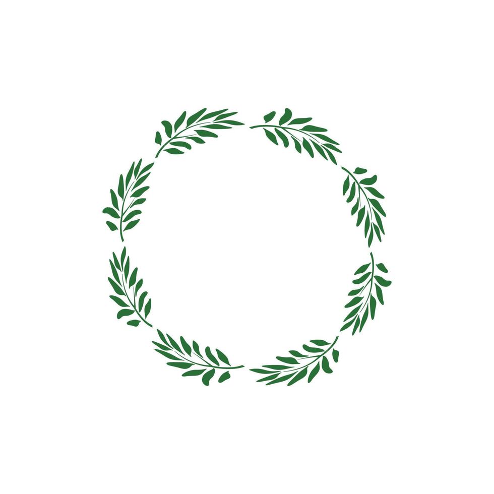 leaf border graphic design vector