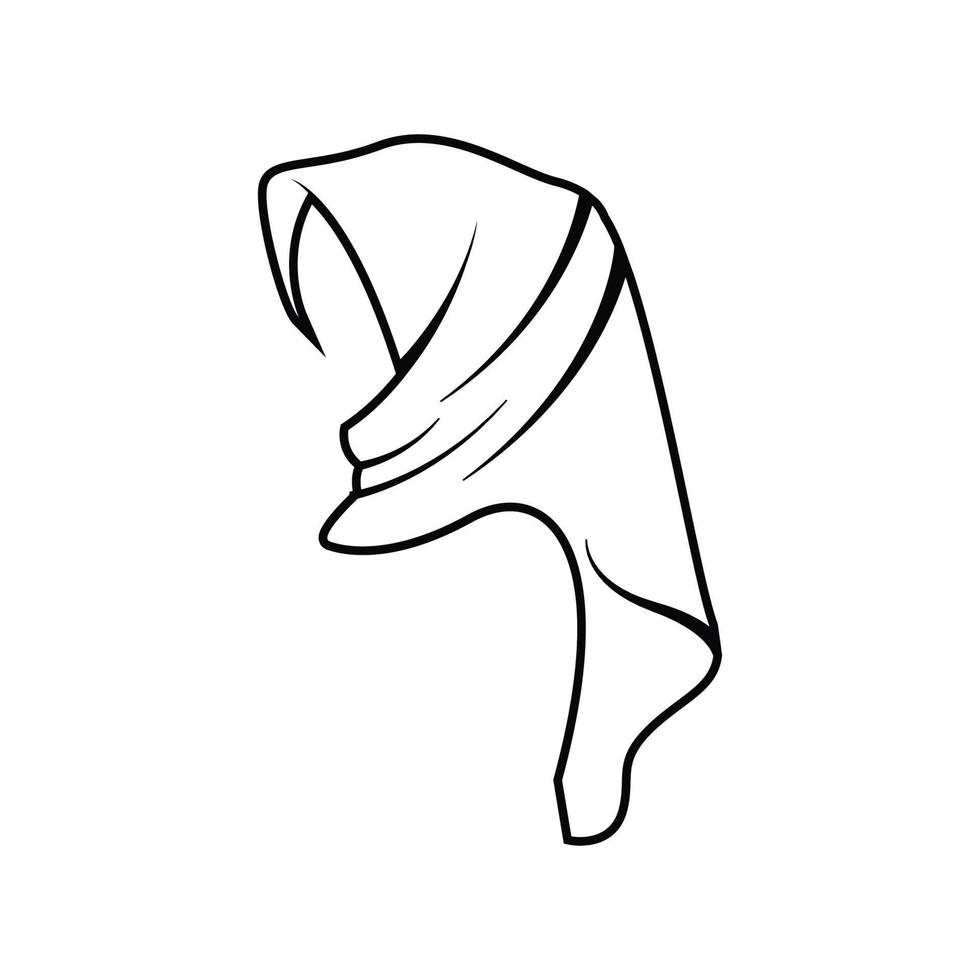 vector de plantilla de diseño de icono de logotipo hijab